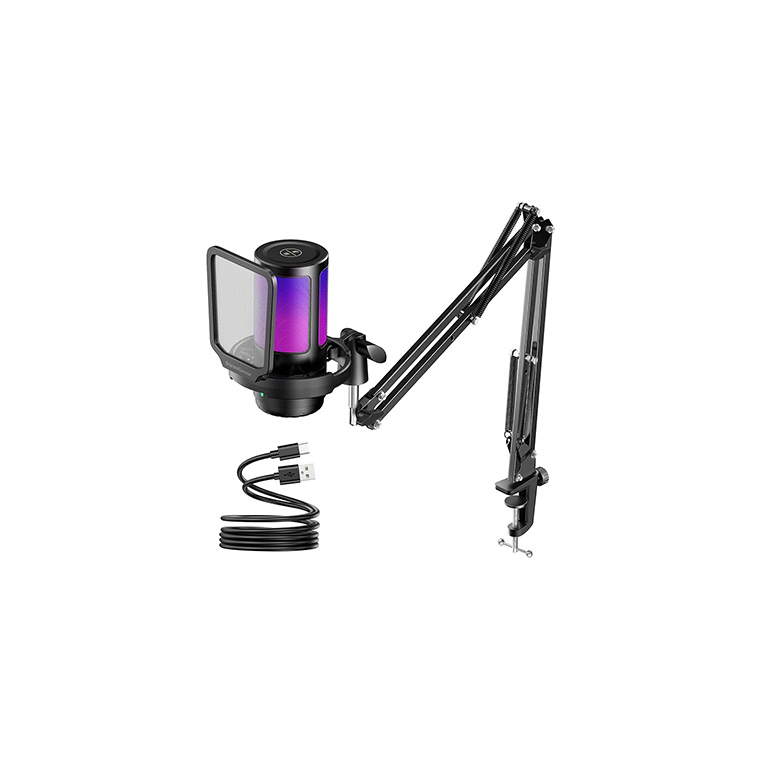 InnoGear Gaming USB Microphone, Noise Cancellation Condenser Mic with Mute