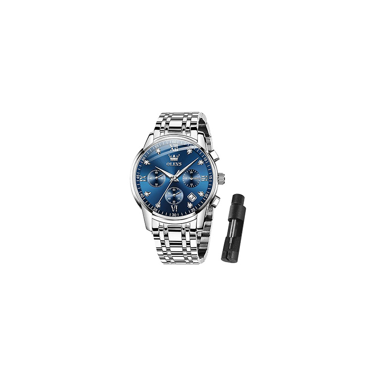 Men Multifunction Watch blue